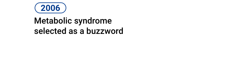 2006 Metabolic syndrome selected as a buzzword