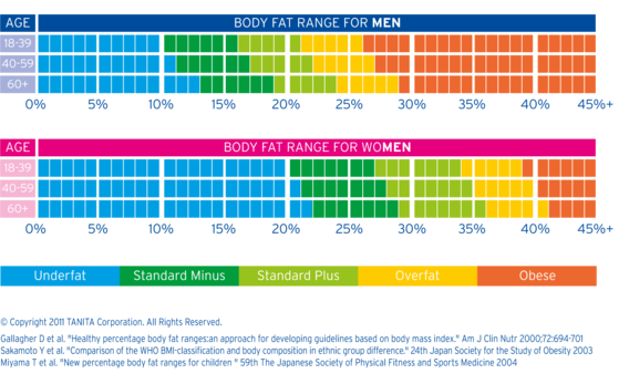 Visceral Fat Level Chart