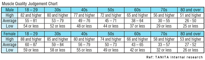 Muscle Mass For Females Chart